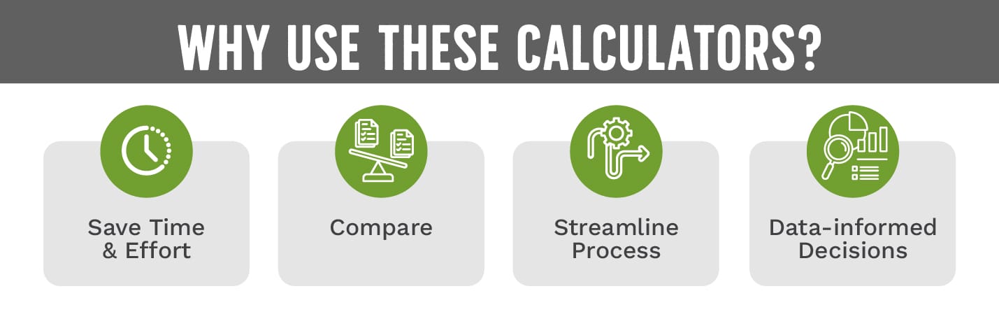Why use these calculators